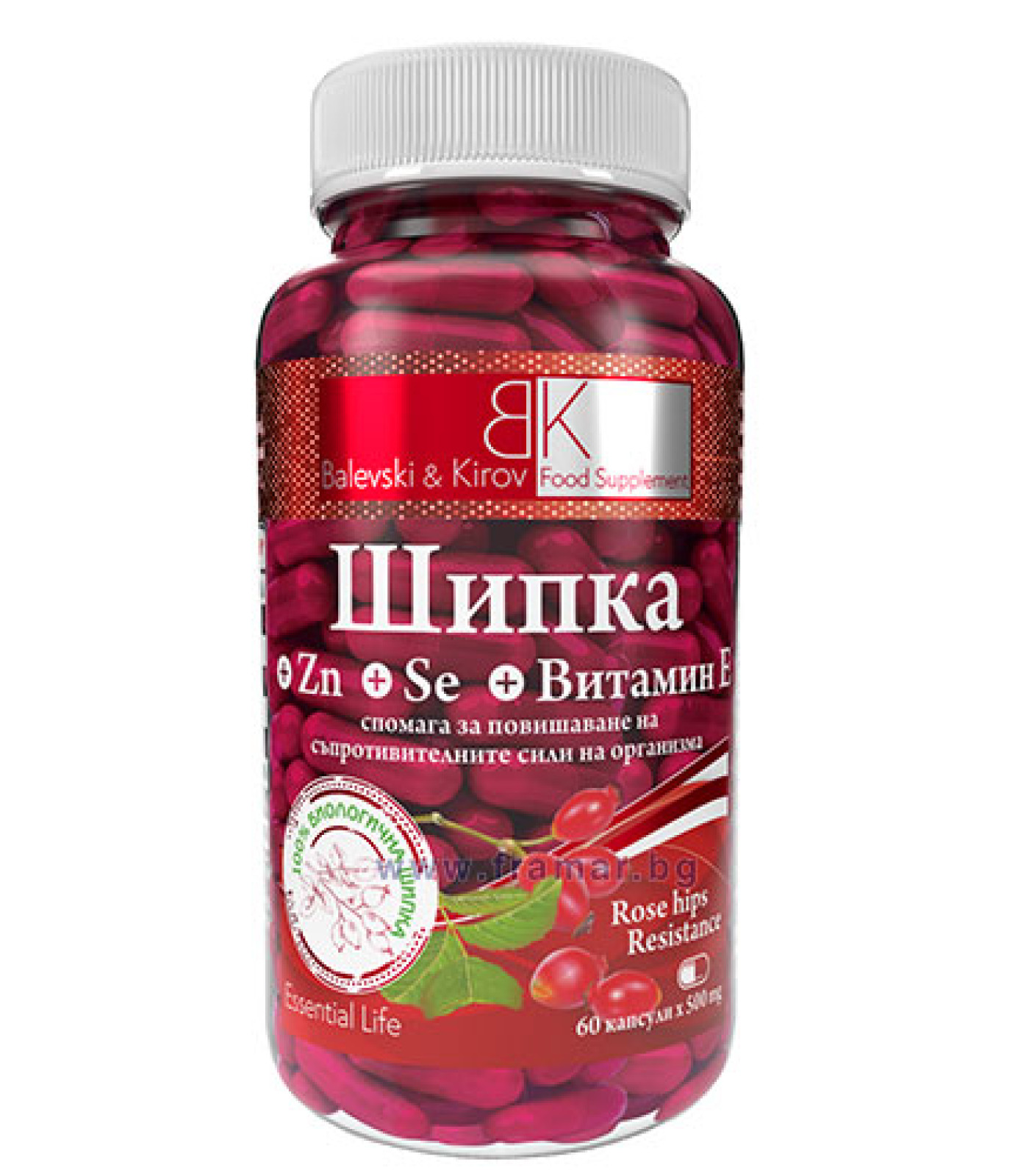 Шипка+Zn+Se+Витамин Е / 60caps