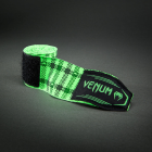 Бинтове - Venum Kontact Evo Tartan Handwraps - Neon Green