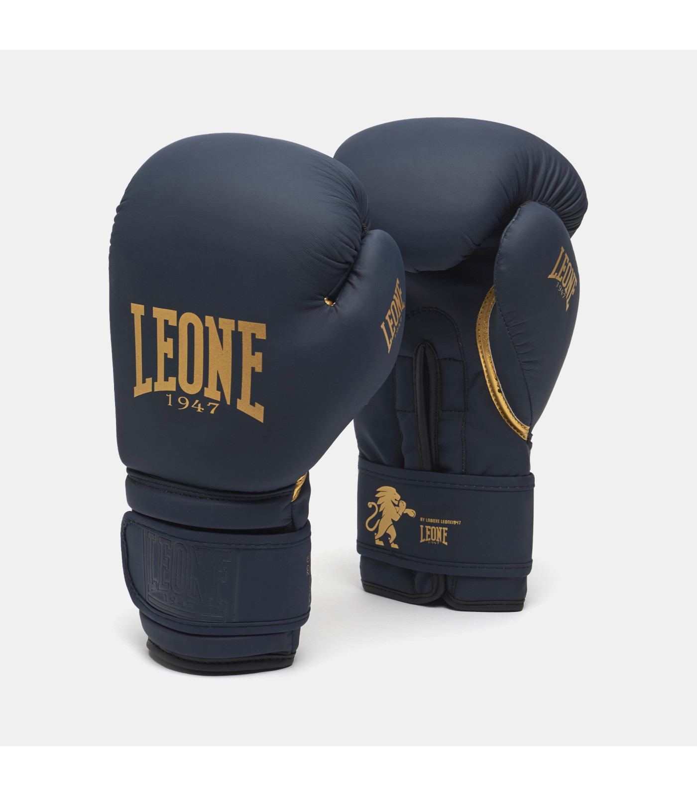 Боксови ръкавици - Leone - GUANTI IDOL - BLACK&GOLD (BLUE)