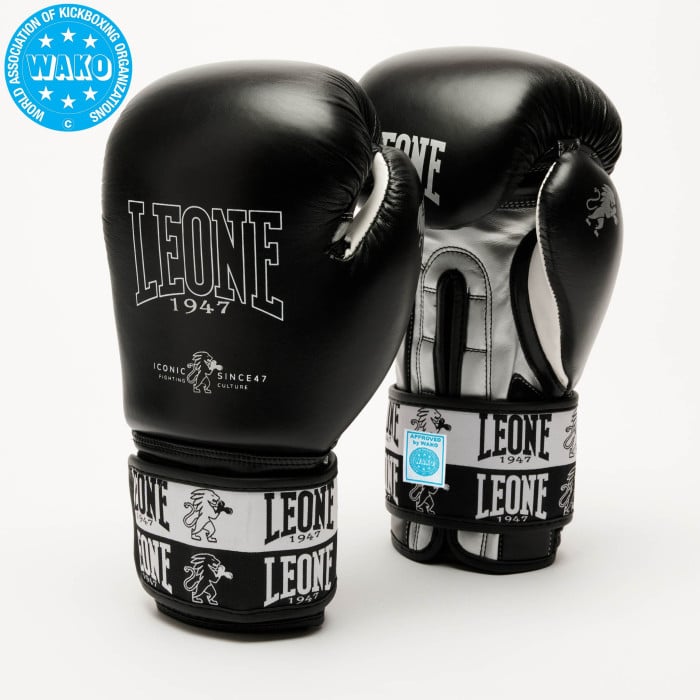 Боксови ръкавици - Leone Guianti Boxe Iconic / Black / WAKO Approved