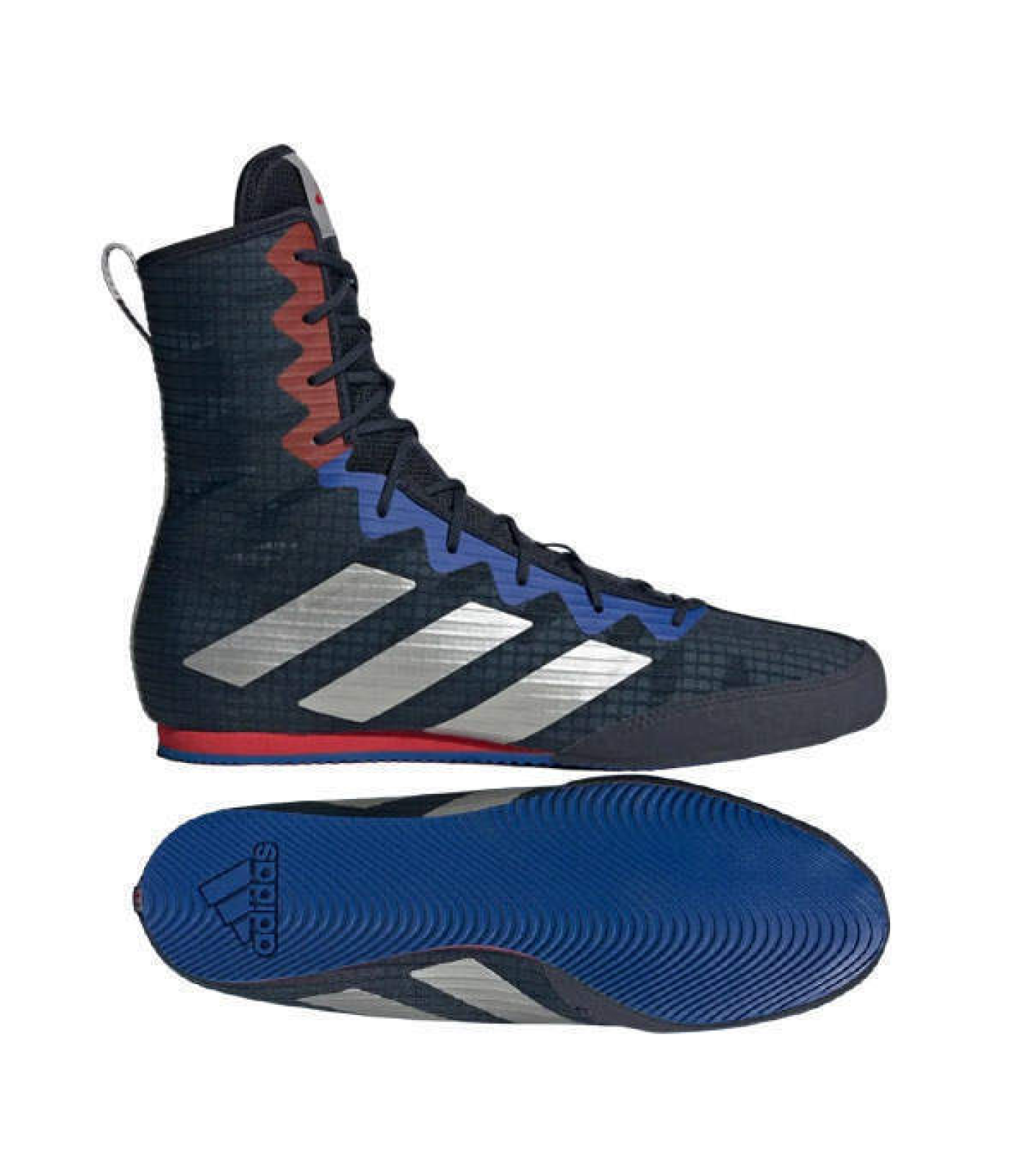 ADIDAS® BOX HOG 4 Обувки за бокс - Blue/Red/Silver