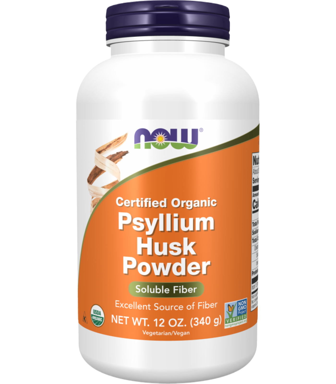 NOW Foods Psyllium Husk Powder / Organic / 340 грама