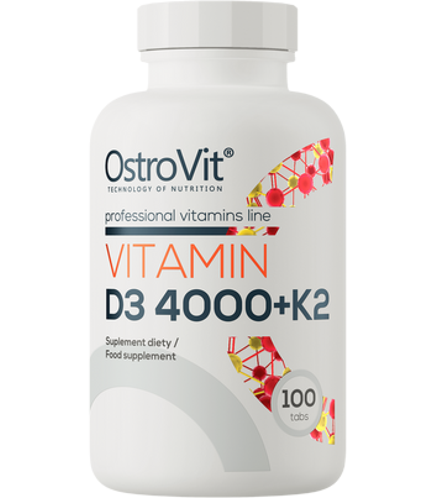 OstroVit Vitamin D3 4000 + K2 MK-7 100 mcg / 100 Таблетки