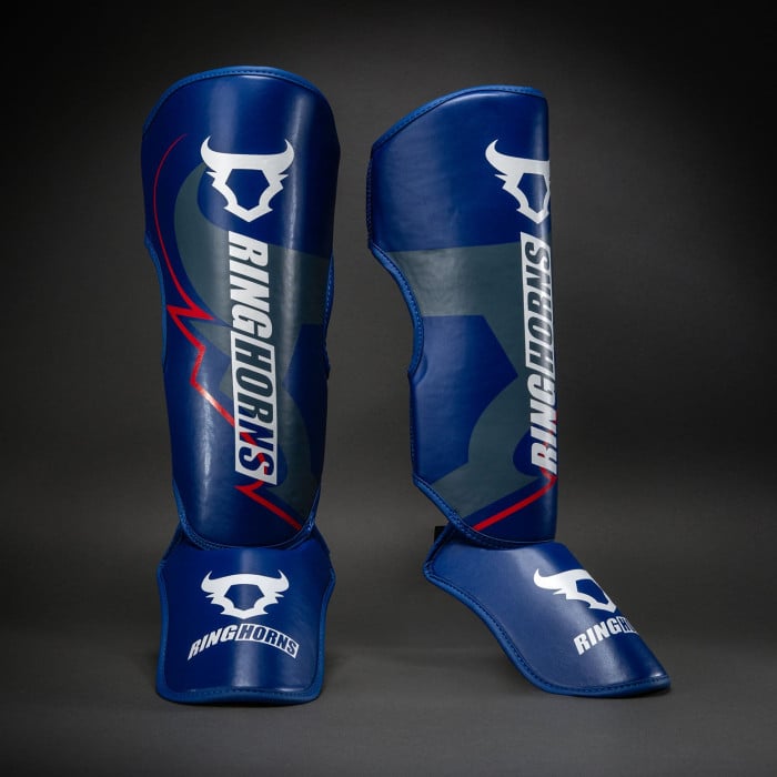 Протектори за крака Ringhorns Charger by Venum Shin Guards - Navy Blue/Red