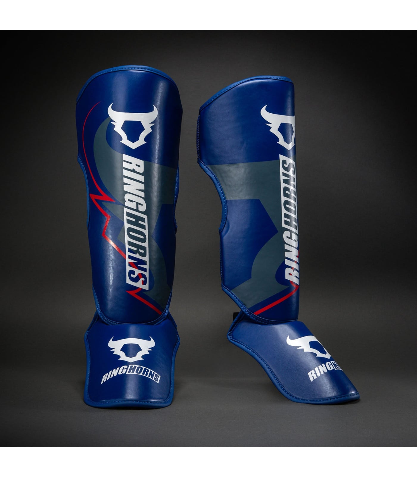 Протектори за крака Ringhorns Charger by Venum Shin Guards - Navy Blue/Red