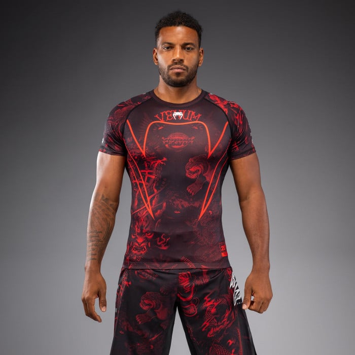Рашгард Venum 20th Anniversary Short Sleeve Rashguard - Black/Red