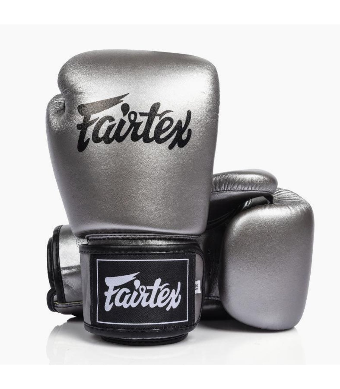 Боксови ръкавици - Thai boxing gloves Fairtex BGV1C-Plus Gun Metallic