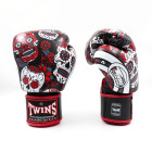 Боксови ръкавици - TWINS - FBGVL 3 SKULL RED