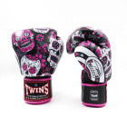 Боксови ръкавици - TWINS - FBGVL 3 SKULL PINK