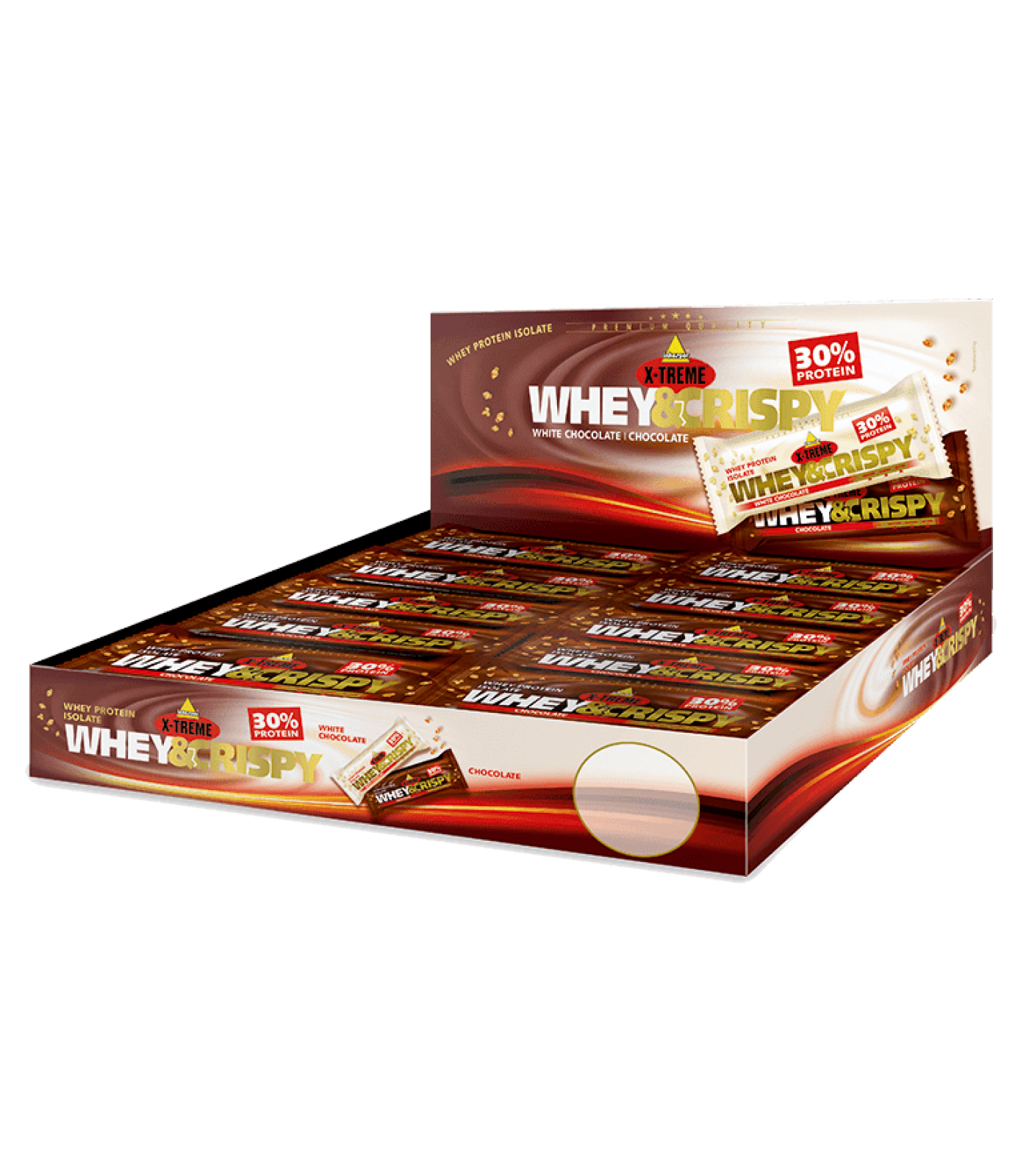 Inkospor - Протеинов бар кутия (24 бр.) -  X-TREME WHEY&CRISPY CHOCOLATE​