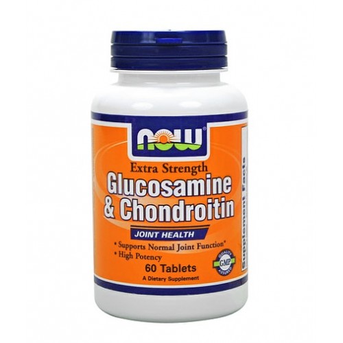 NOW Glucosamine & Chondroitin Sulfate Extra Strength / 60 Tabs.