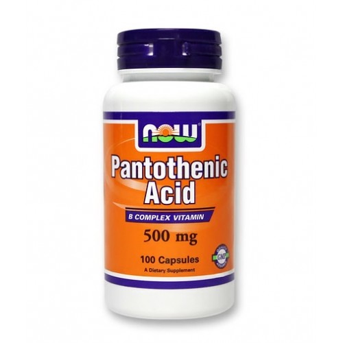 NOW Pantothenic Acid 500mg. / 100 Caps.