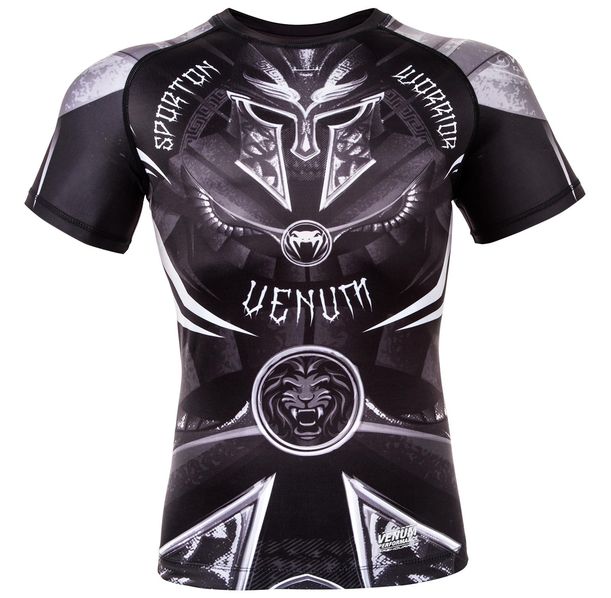 Рашгард - VENUM GLADIATOR 3.0 RASHGUARD - BLACK/WHITE - SHORT SLEEVES​